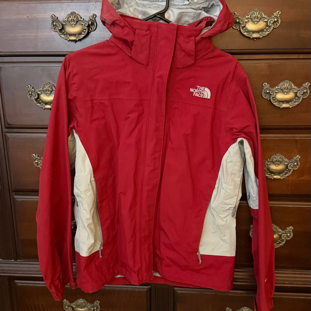 The North Face Women's Red and Gray Jacket— size M